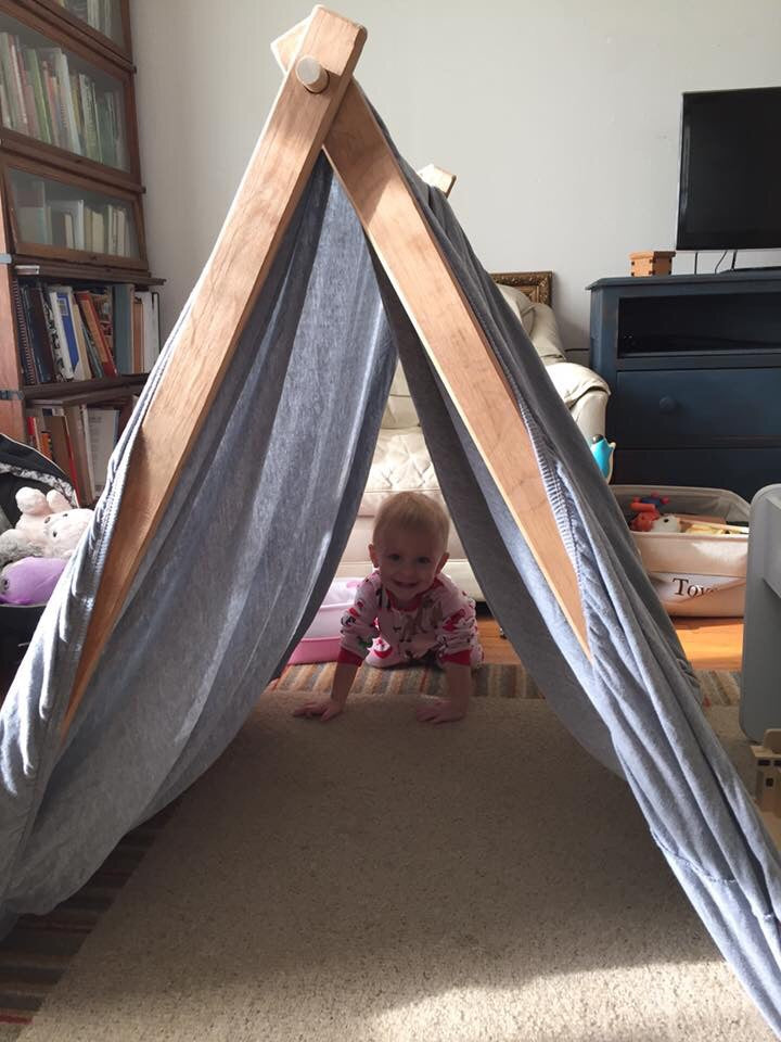 A child's first tent