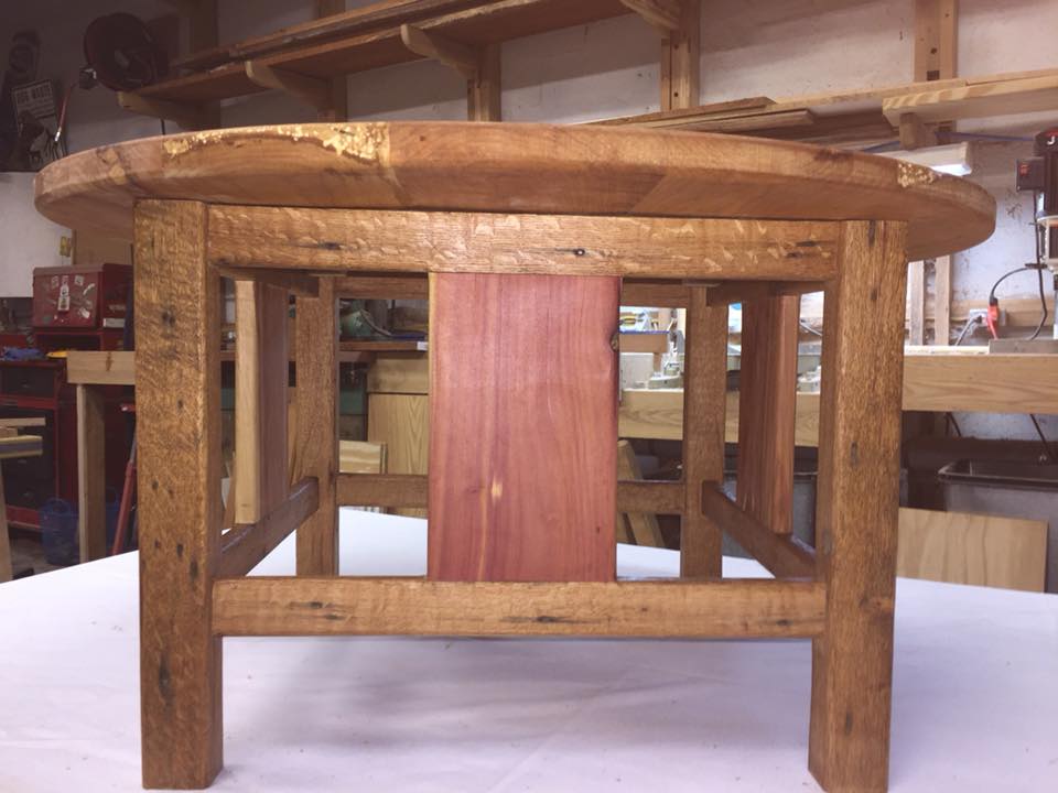 Cedar and Oak Reflection Table